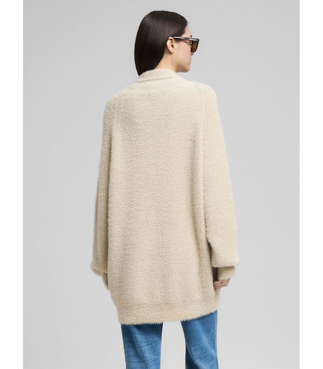 ロングジップカーディガン 詳細画像 ライトベージュ 3